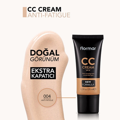 Flormar Scar and Dark Spot Hiding CC Cream CC04 Anti Fatigue 35 ml