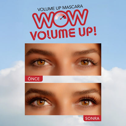 Flormar Volume Up Highly Pigmented Mascara with Volume and Lifting Effect 000 Black