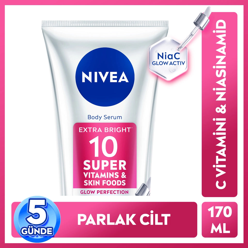 Nivea Super10 Serum Effect Brightening and Moisturizing Body Lotion 170 ml