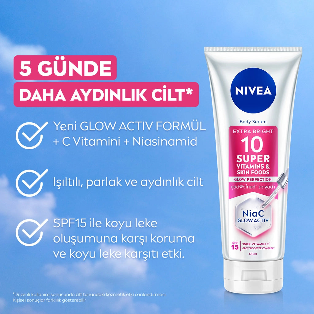 Nivea Super10 Serum Effect Brightening and Moisturizing Body Lotion 170 ml