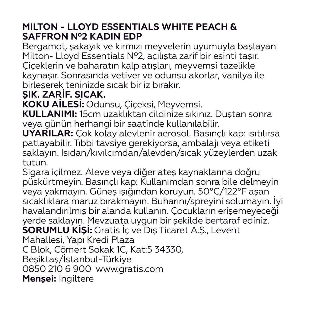 Milton Lloyd Essentials EDP Women&