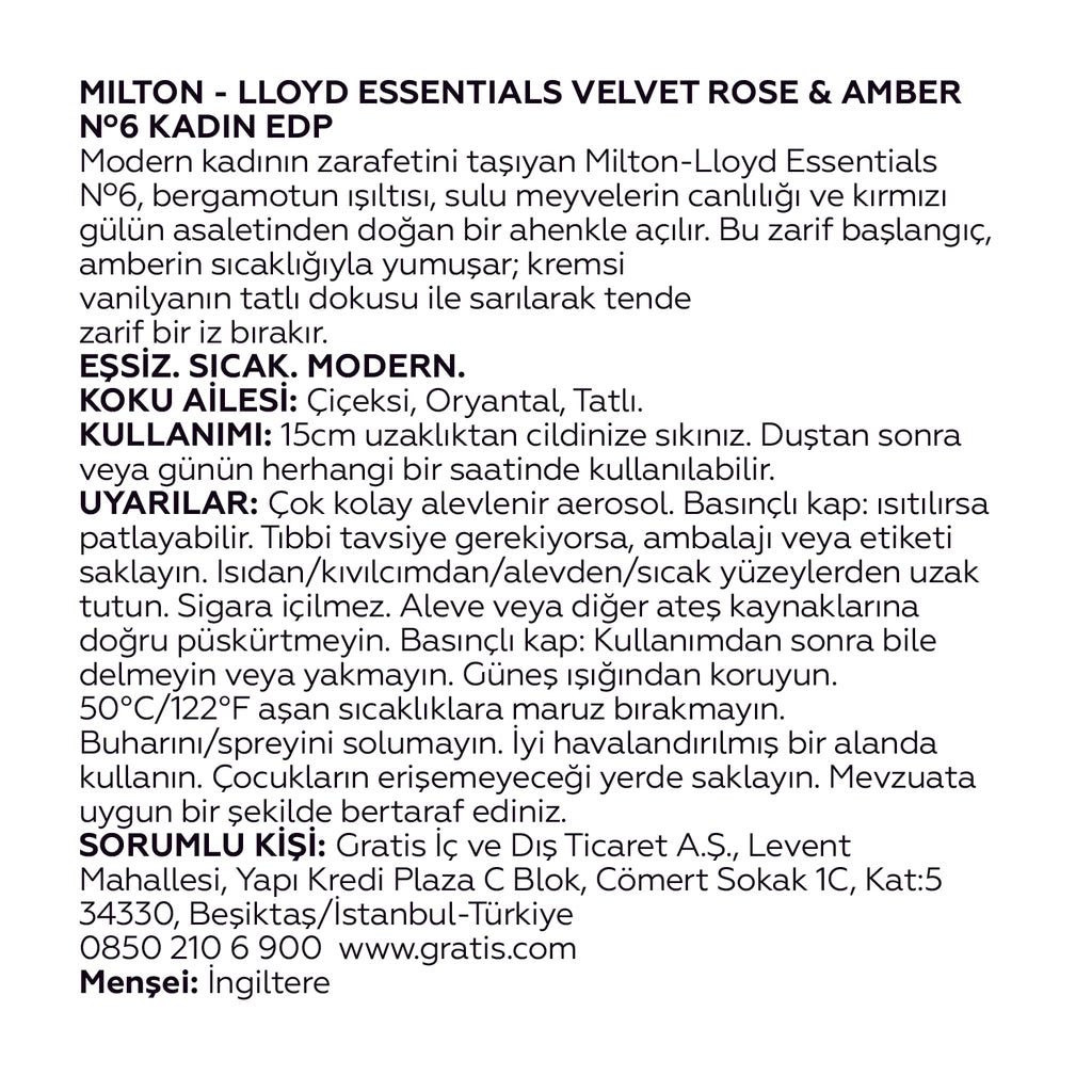 Milton Lloyd Essentials EDP Women&
