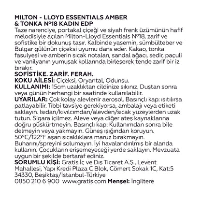 Milton Lloyd Essentials EDP Women&