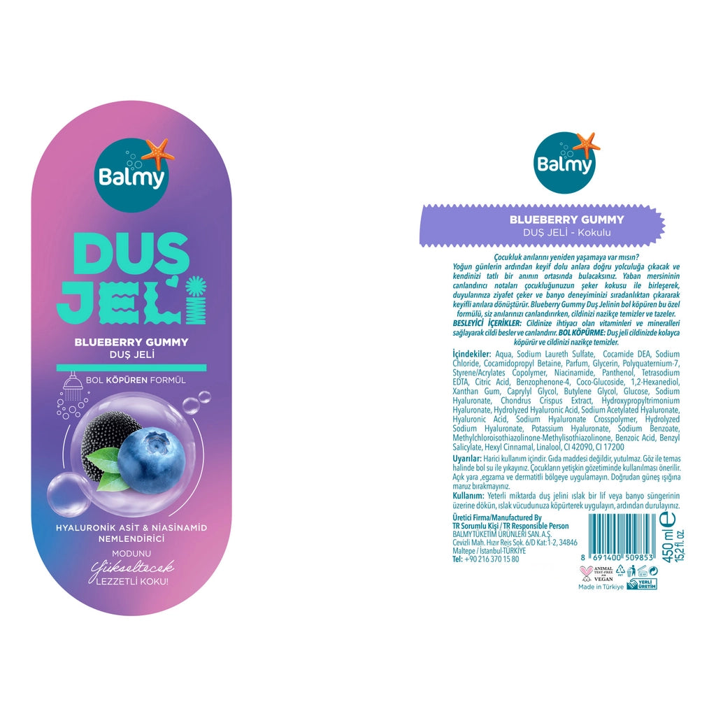 Balmy Shower Gel Blueberry Candy 450 ml