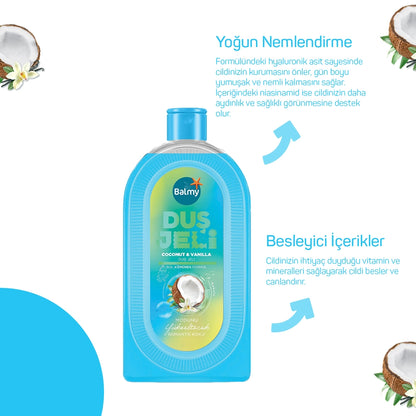 Balmy Shower Gel Coconut Vanilla 450 ml