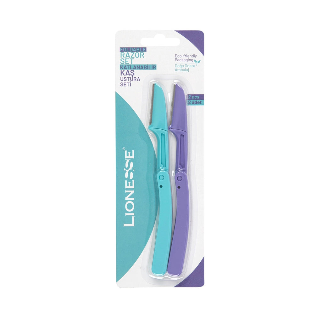 Lionesse Foldable Eyebrow Razor Set of 2