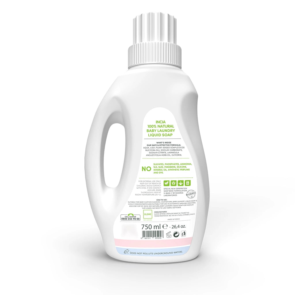 Incia 100% Natural Laundry Soap 750 ml