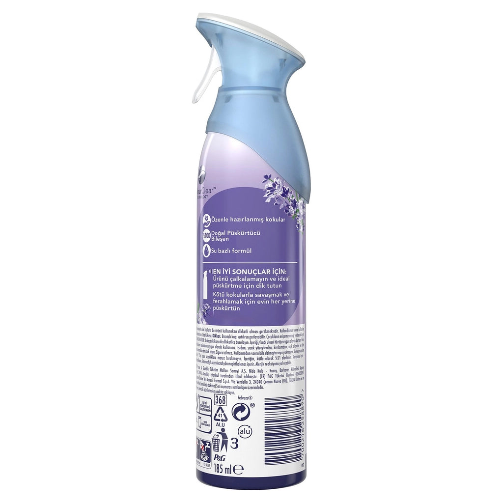 Febreze Aerosol Air Refreshing Spray Room Fragrance Lavender 185 ml