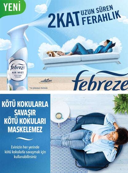 Febreze Aerosol Air Refreshing Spray Room Fragrance Lavender 185 ml