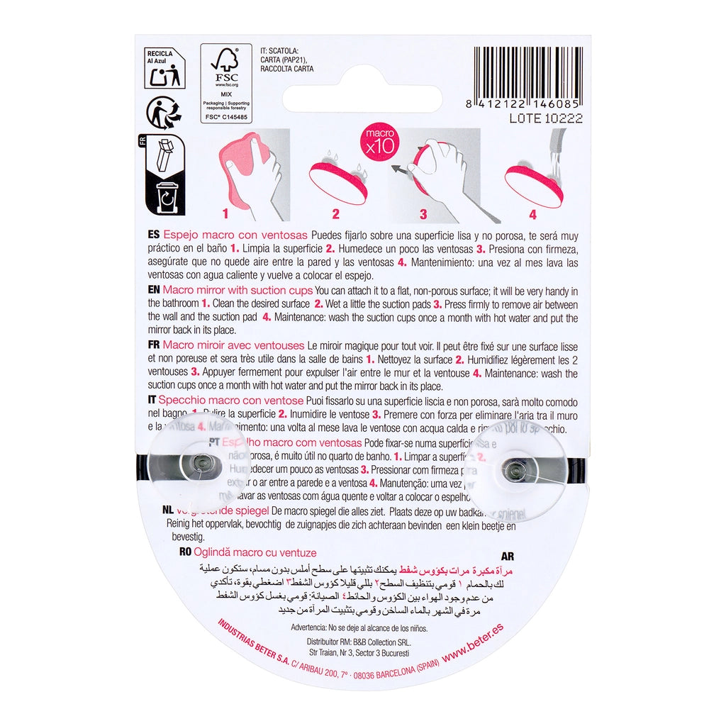 Beter Vacuum 10x Magnifying Mirror (Assorted)