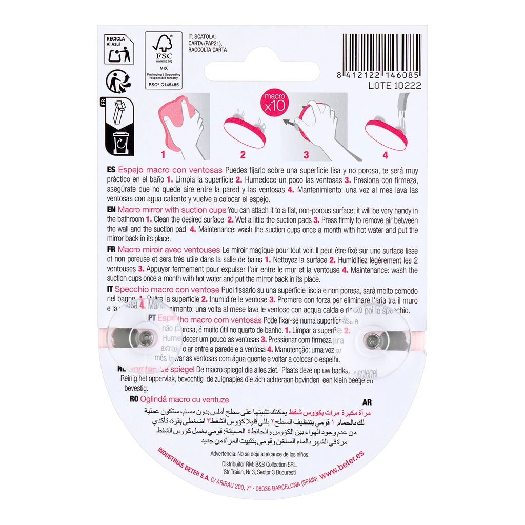 Beter Vacuum 10x Magnifying Mirror (Assorted)