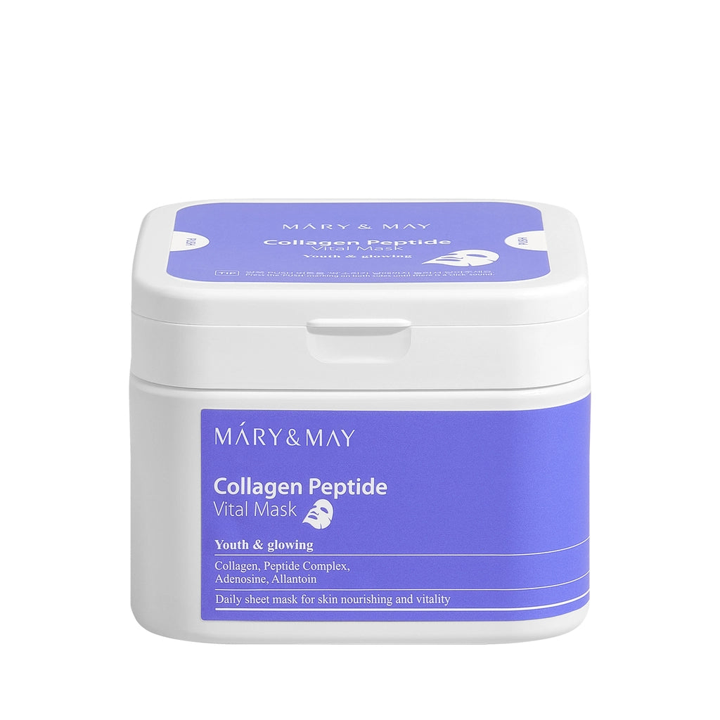 Mary &amp; May Vital Paper Face Mask with Collagen and Peptide 30 Pieces