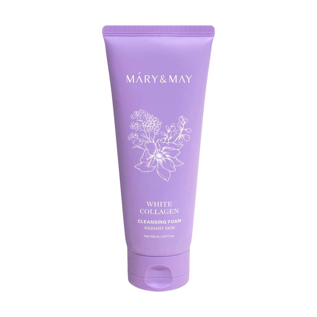 Mary &amp; May White Collagen Containing Facial Cleansing Foam 150 ml