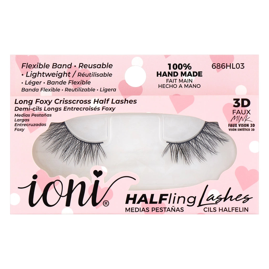 IONI Extra Long Crisscross Half False Eyelashes