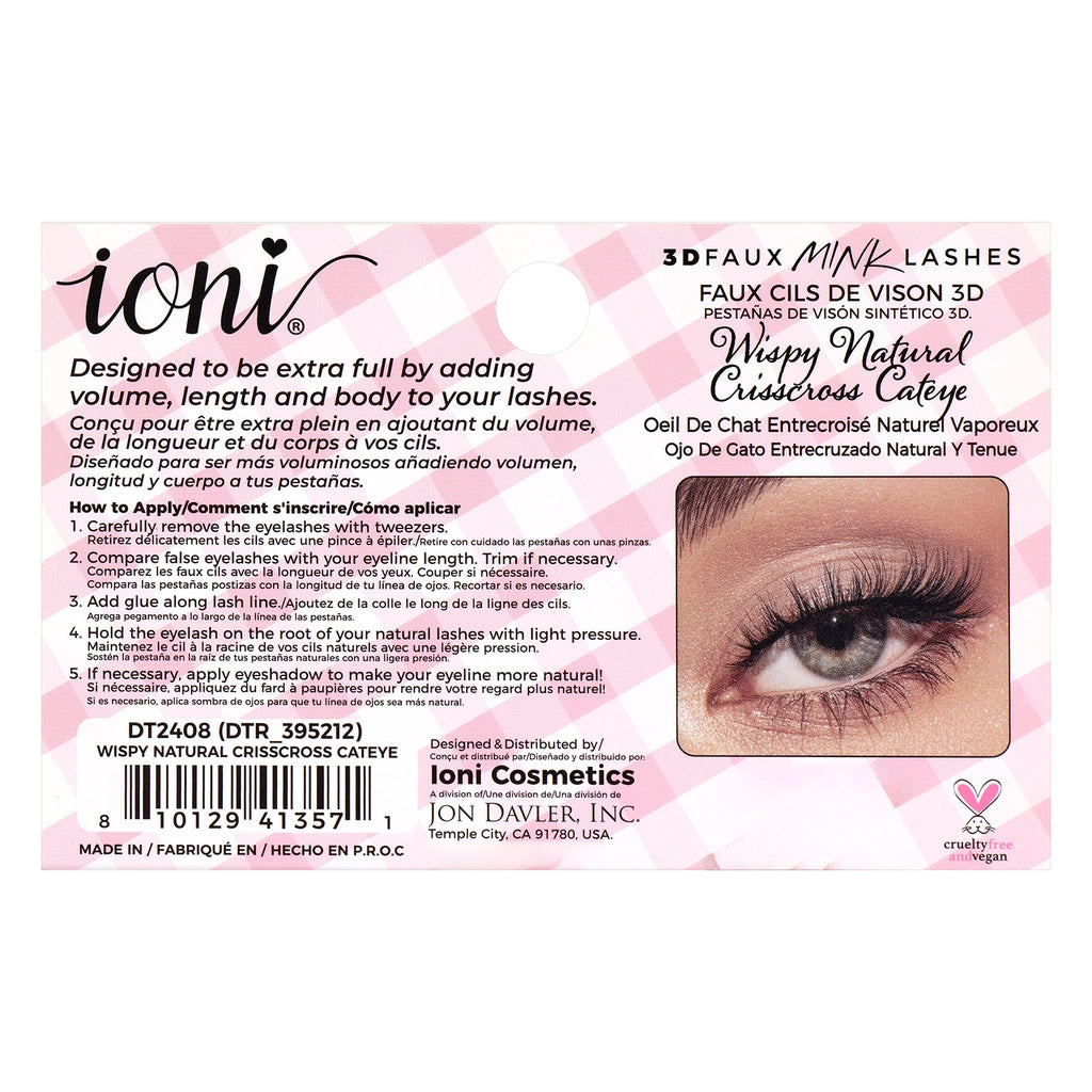 IONI 3D Natural Cat Eye False Eyelashes