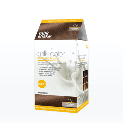 milk_shake Milk Color Eco Permanent Hair Dye Set 7.43 Medium Auburn Copper Gold