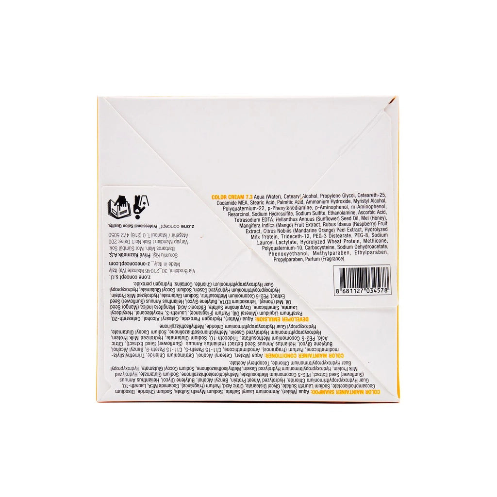 milk_shake Milk Color Eco Permanent Hair Dye Set 7.3 Medium Brown Gold