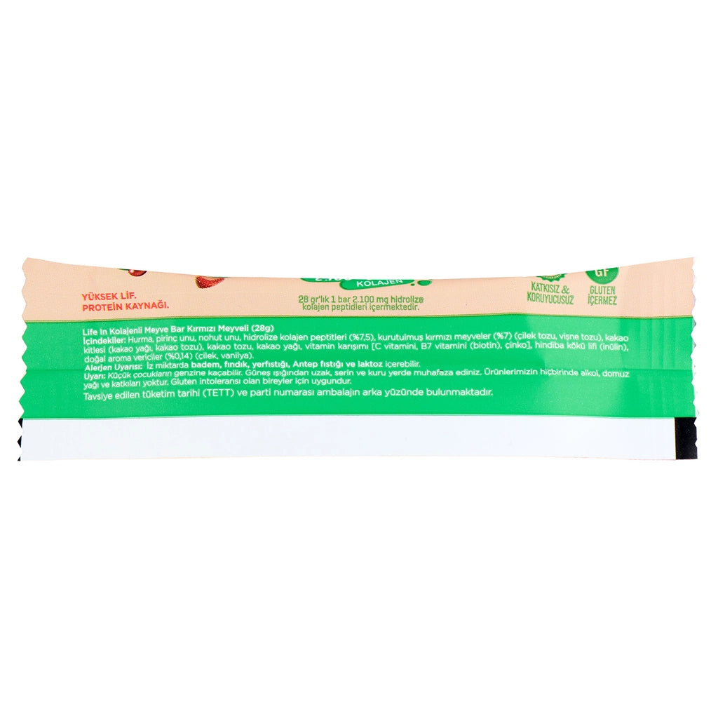 Life In Red Fruit Collagen Bar 28 gr