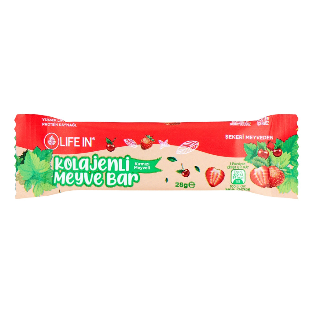 Life In Red Fruit Collagen Bar 28 gr