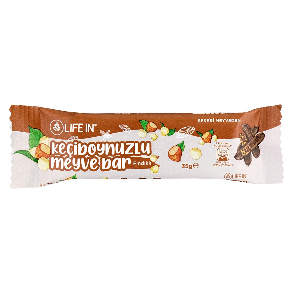 Life In Carob Strawberry Flavored Fruit Bar 35 gr