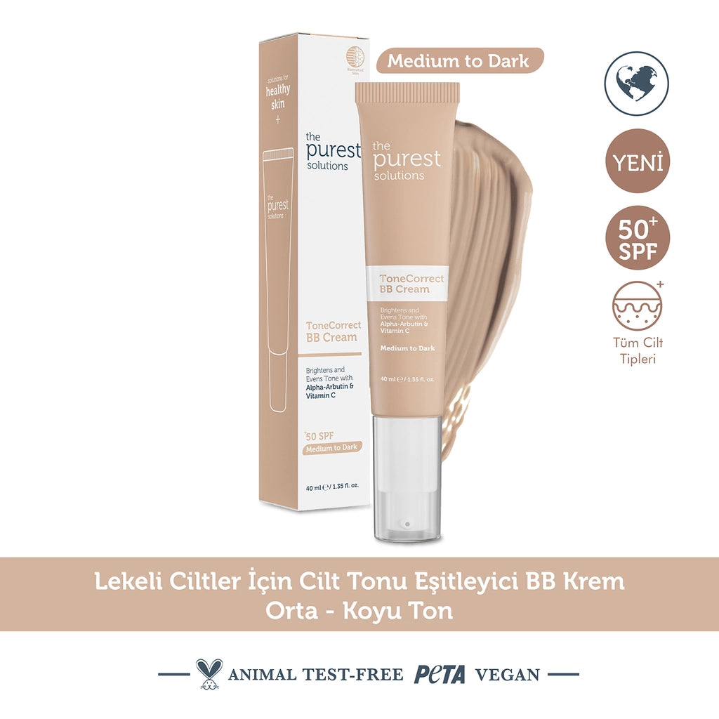 The Purest Solutions Skin Tone Equalizer BB Cream 50+SPF 40 ml (Medium-Dark Tone)