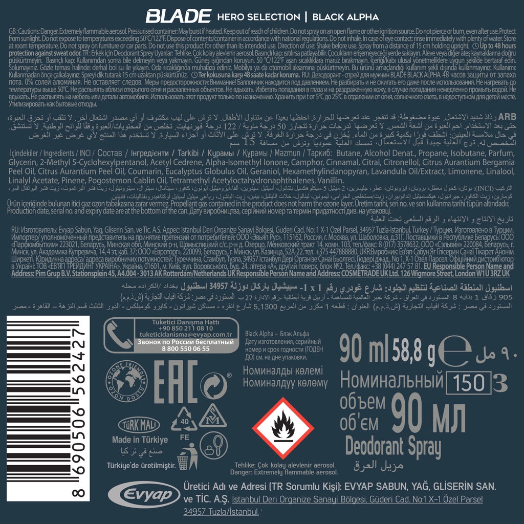 Blade Black Alpha Men&
