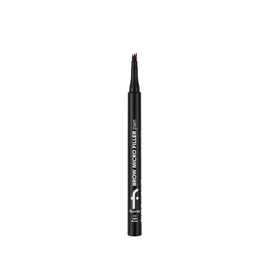 Flormar Brow Micro Filler Comb Tip Natural Finish Eyebrow Pencil 02 Light Brown