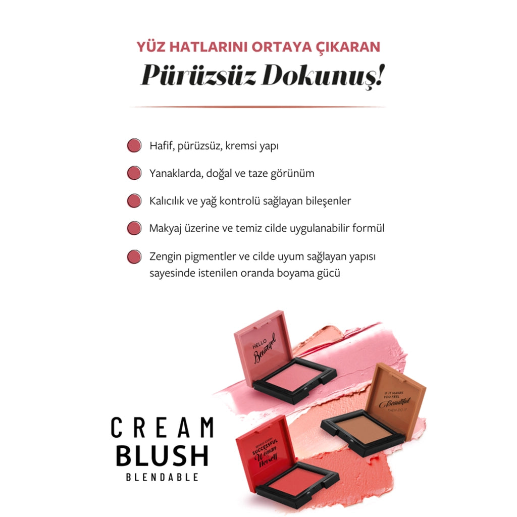 Pastel Profashion Cream Blush Cream Blush No: 53