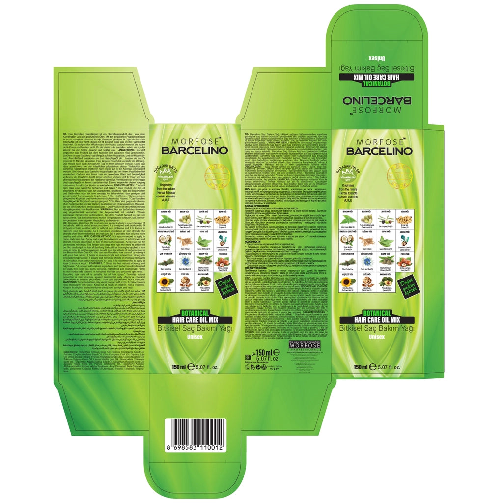 Morfose Barcelino Botanica Hair Care Oil 150 ml