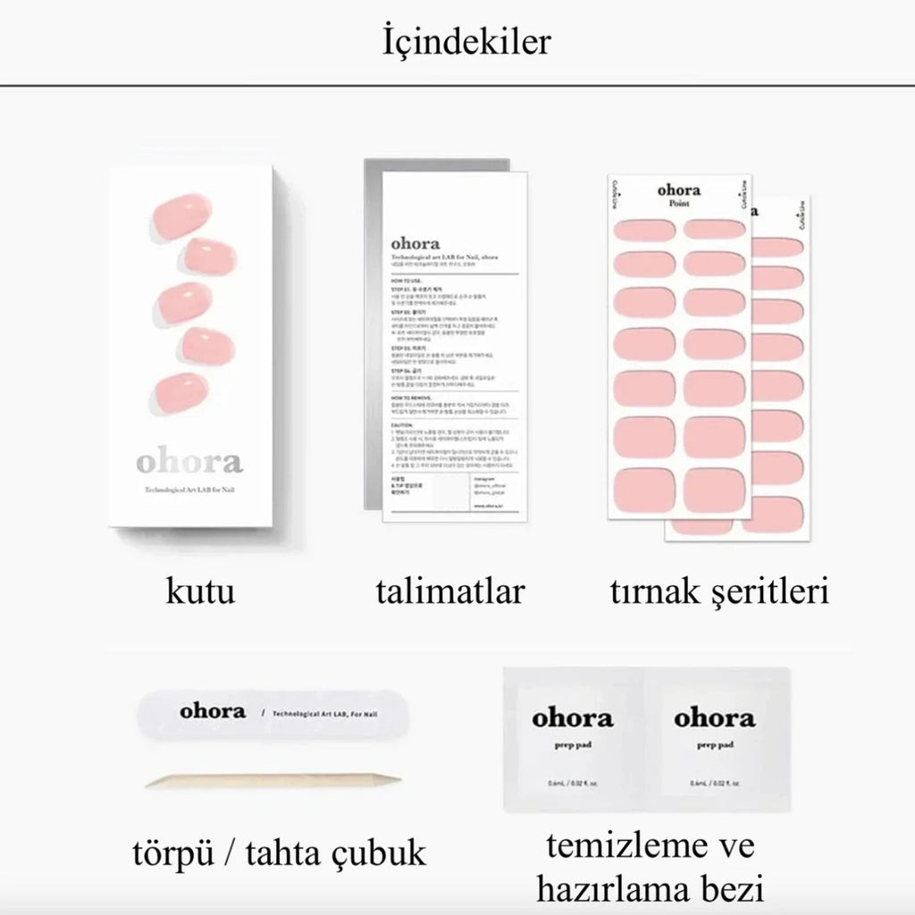 Ohora Starter Kit Tender Pink Gel Nail Set 30pcs