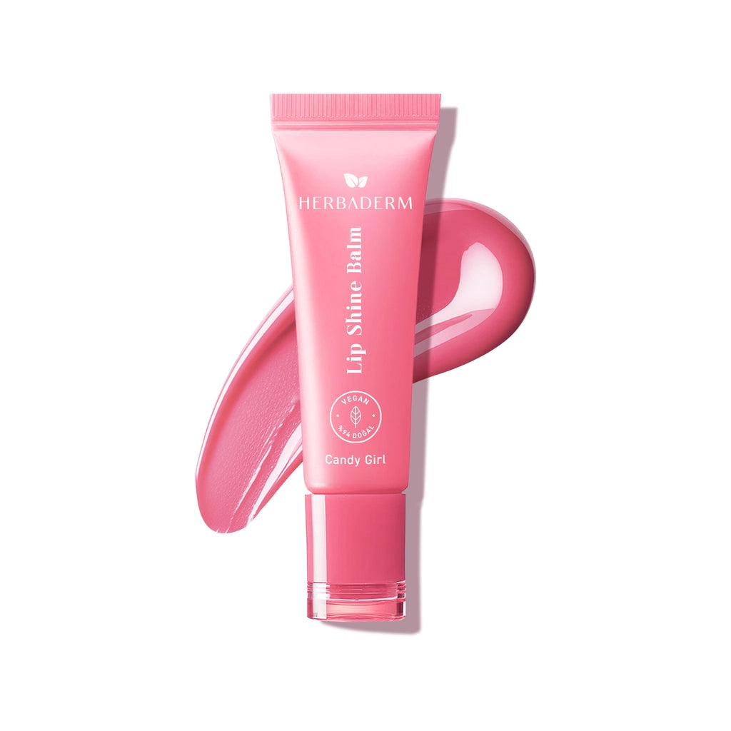 Herbaderm Glossy Lip Balm Cotton Candy Flavored 10 ml (With Keychain Gift)