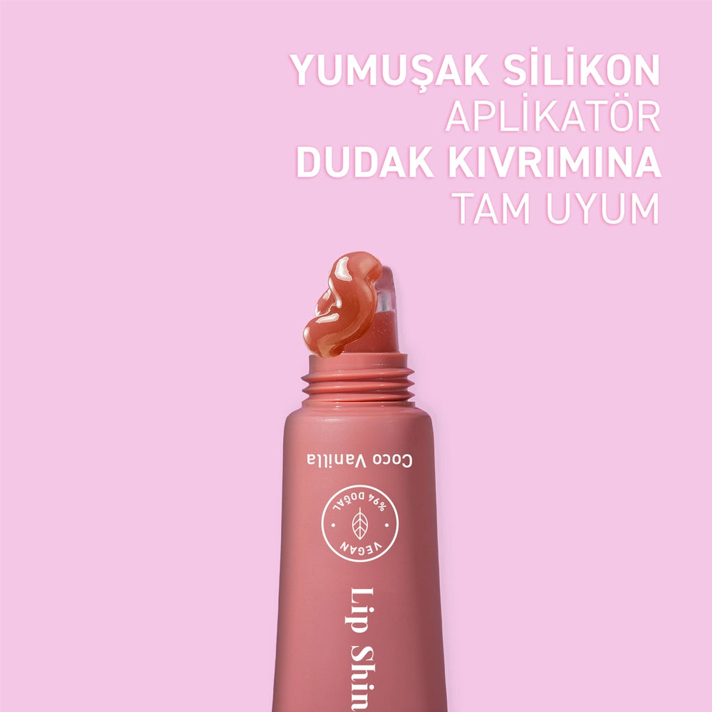 Herbaderm Glossy Lip Balm Coco Vanilla Flavored 10 ml (Keychain Gift)