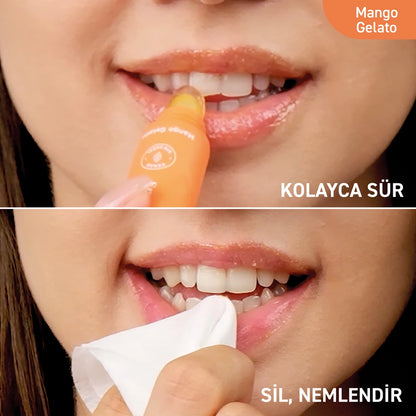 Herbaderm Lip Scrub Mango Flavored 15 ml (Keychain Gift)