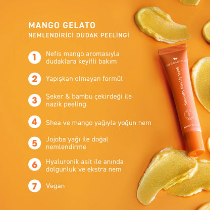 Herbaderm Lip Scrub Mango Flavored 15 ml (Keychain Gift)