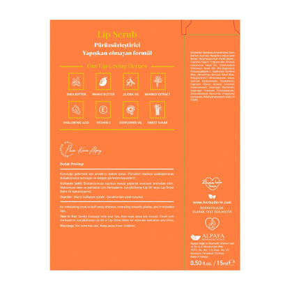 Herbaderm Lip Scrub Mango Flavored 15 ml (Keychain Gift)