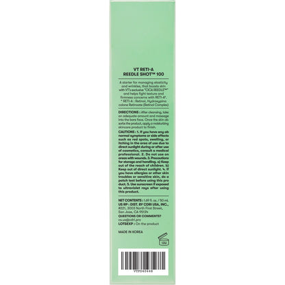 VT Cosmetics Reti-A Reedle Shot 100 Face Cream 50 ml