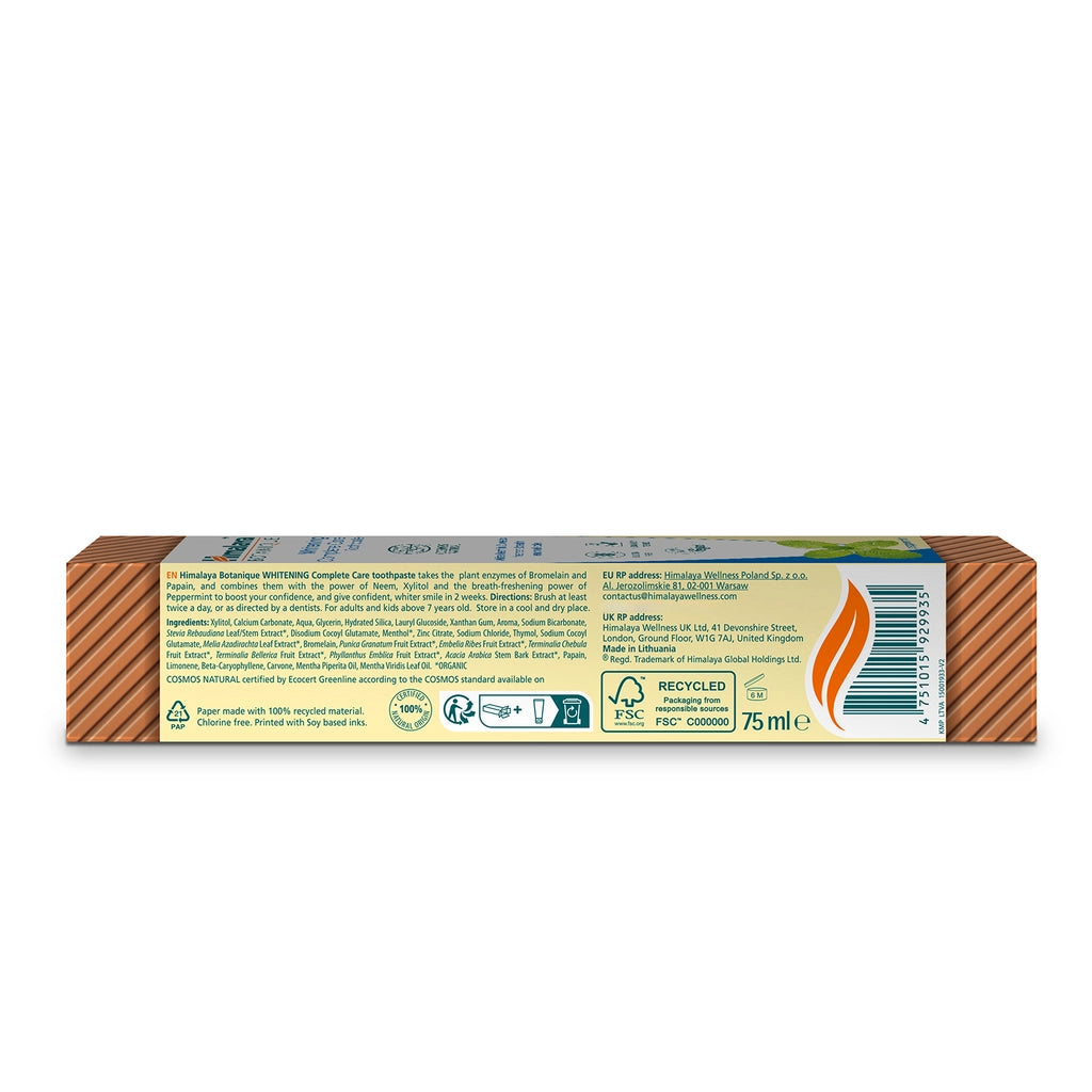 Himalaya Whitening Full Protection Botanical Toothpaste 75 ml