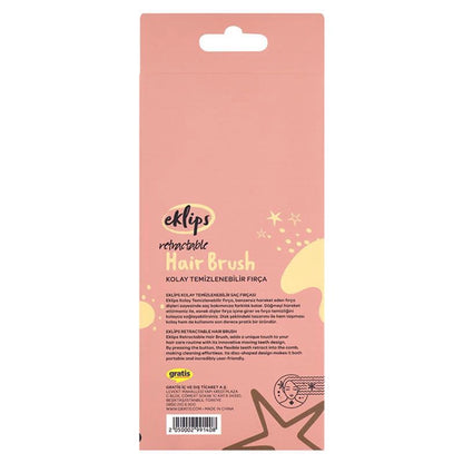 Eklips Easy to Clean Hair Brush Pink