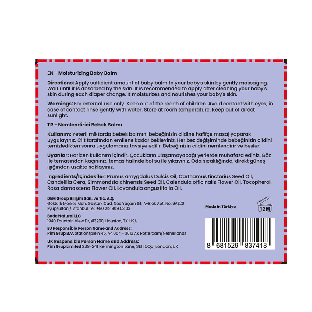 Bade Natural Nourishing and Comforting 100% Natural Baby Honey 50 ml