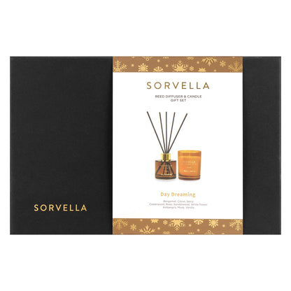 Sorvella Day Dreaming New Year Candle 170 gr + Reed Diffuser Room Fragrance 120 ml