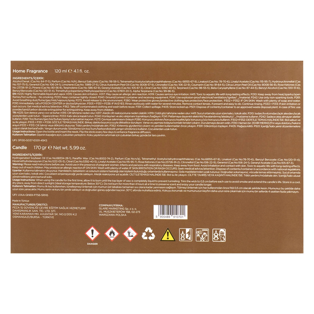 Sorvella Day Dreaming New Year Candle 170 gr + Reed Diffuser Room Fragrance 120 ml
