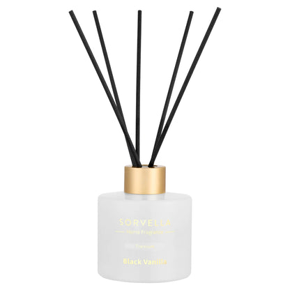 Sorvella Black Vanilla Christmas Candle 170 gr + Reed Diffuser Room Fragrance 120 ml