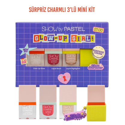 Show by Pastel Glow Up Girl Mini Makeup Set That Girl (Lip Gloss + Blush + Highlighter)