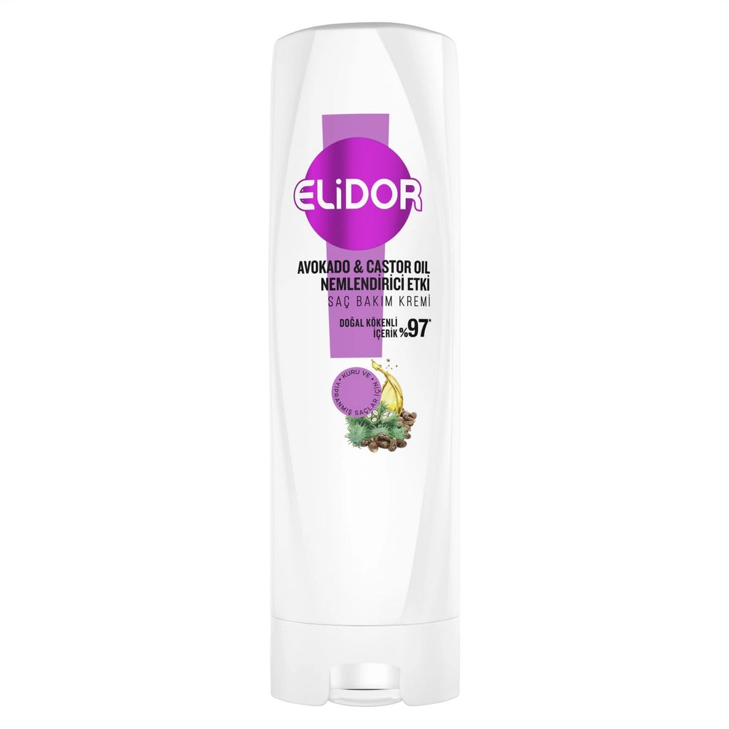Elidor Avocado and Castor Oil Moisturizing Effect Hair Care Oil 80 ml