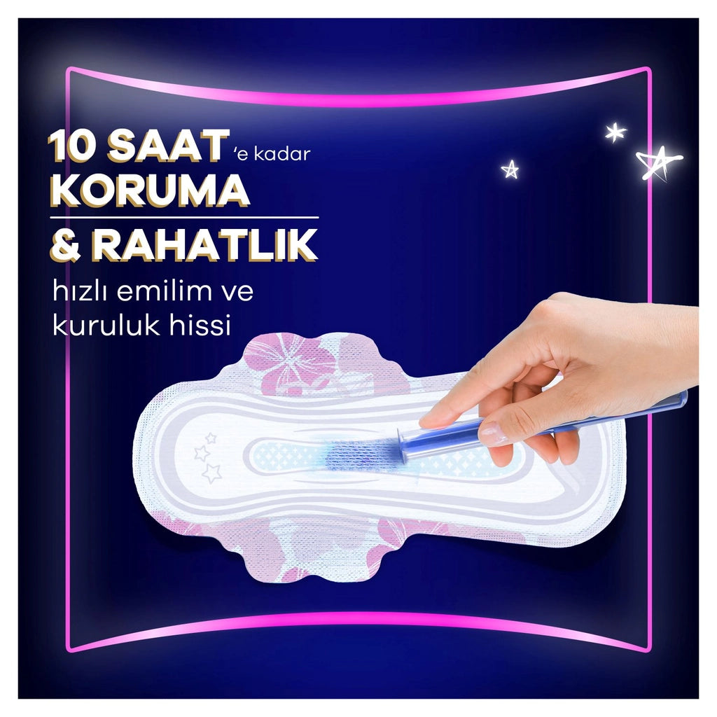 Orkid Platinum Night Extra (Size 4) Hygienic Pads 16 Pieces
