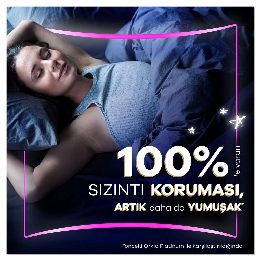 Orkid Platinum Night (Size 5) Extra Plus 14 Pieces Hygienic Pads