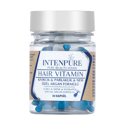 Intenpure Moisture &amp; Shine Hair Vitamin for Wavy Hair 30 Capsules