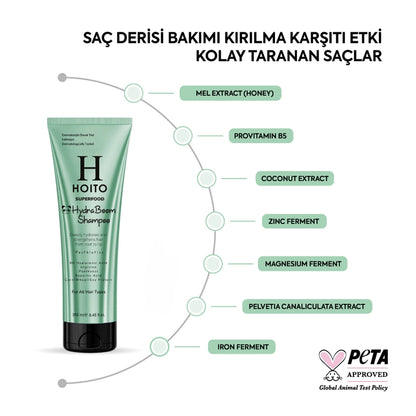 Hoito Superfood Intensive Moisturizing Hair Care Shampoo 250 ml