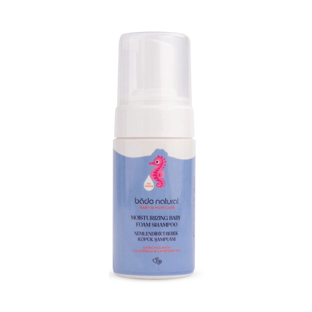 Bade Natural Moisturizing 100% Natural Baby Hair and Body Foam Shampoo 100 ml