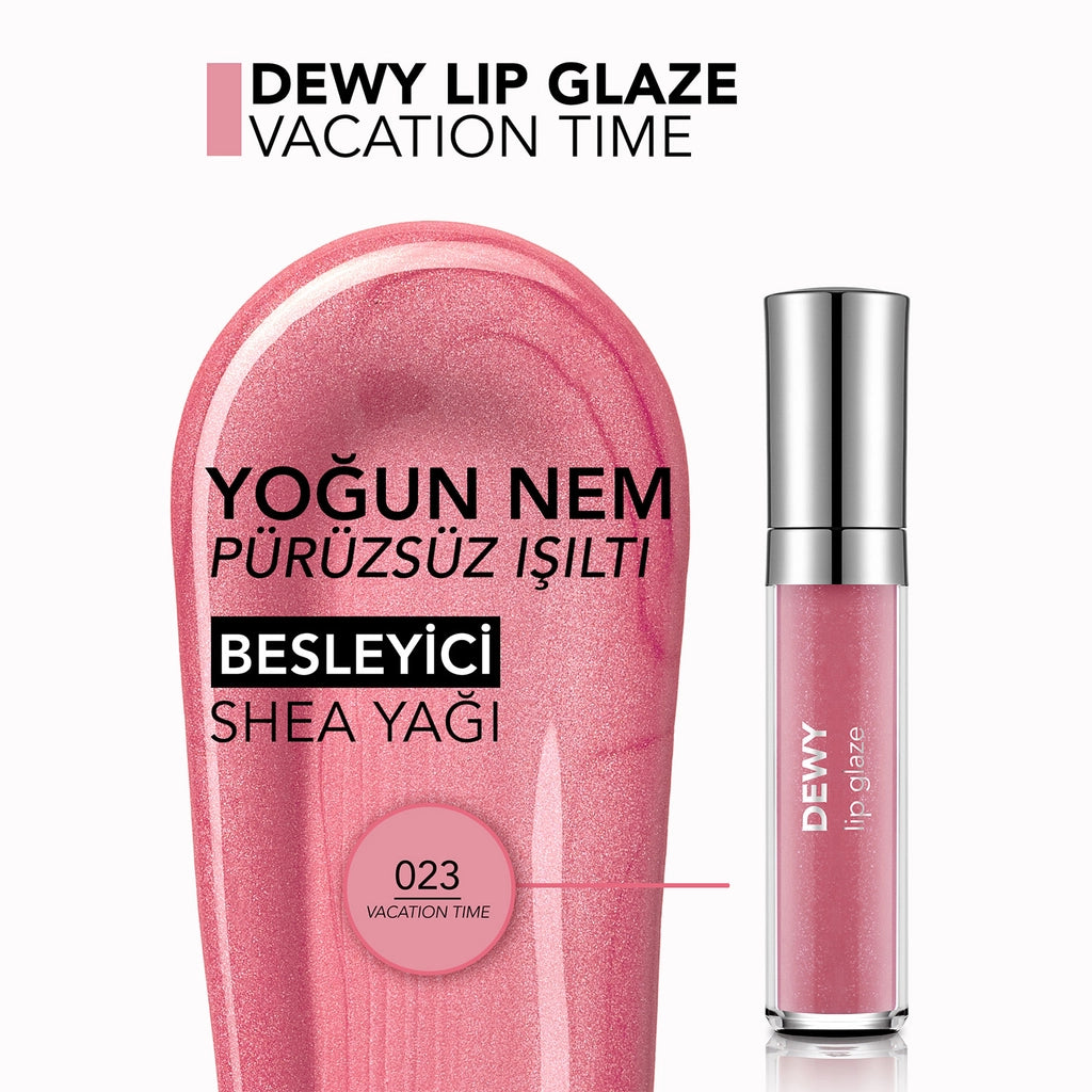 Flormar Dewy Lip Glaze Lip Gloss 023 Vacation Time